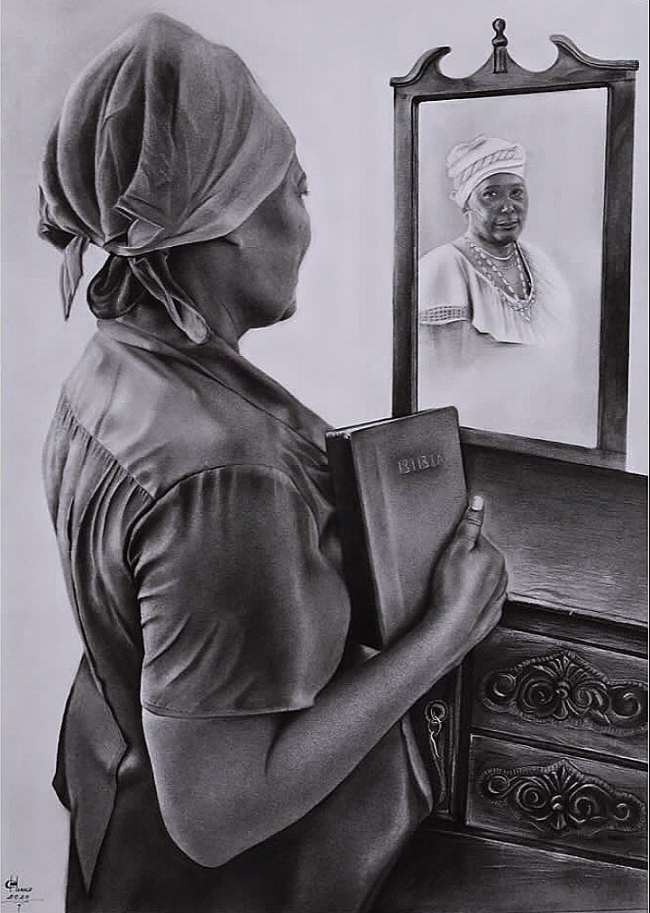"Hidden Face" - Original artwork (Herold Courtois)